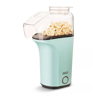 Dash 16 Cup Electric Popcorn Maker in Aqua: 1400W Popcorn Popper Easy Clean NEW